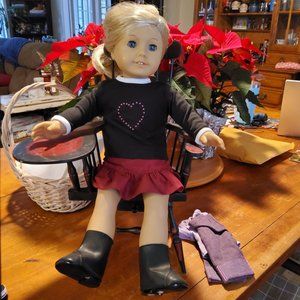 American girl doll with accessories